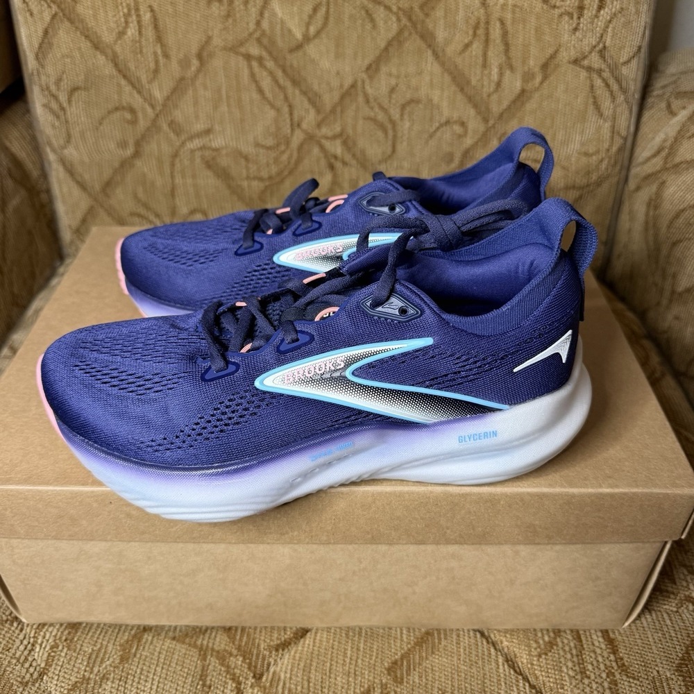Brooks Glycerin 22 Women's Size 6 D Blue Purple Running Sneakers 1204341D429